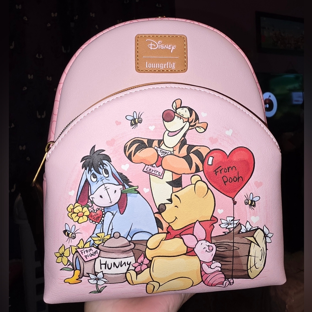 New! Loungefly Disney Winnie the Pooh Mini Backpack